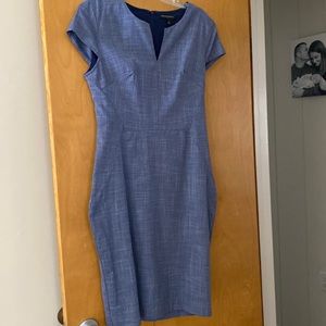 Blue banana republic sheath dress.